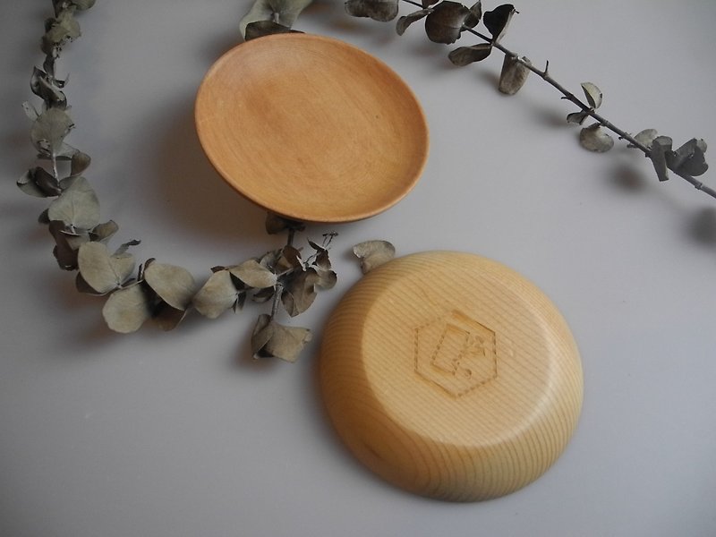 「木」中国のモミの木の小皿 - 小皿 - 木製 