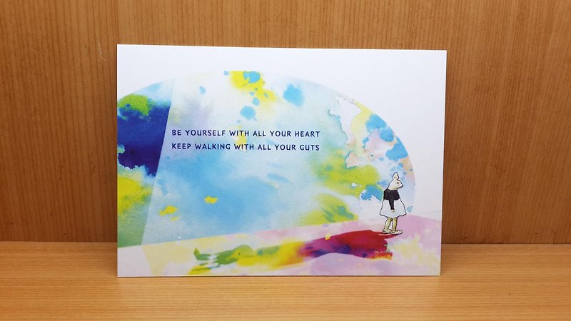 Bonnie painted animal postcard - การ์ด/โปสการ์ด - กระดาษ 