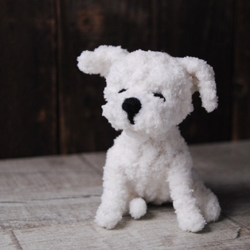 Pets avatar 13 ~ 15cm [feiwa Fei doll handmade shaving Edition] Maltese Pet Doll (Welcome to order your dog) - Stuffed Dolls & Figurines - Other Materials White