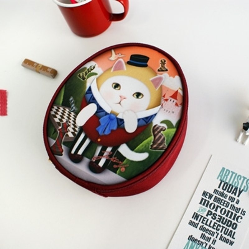 Jetoy, Choo Choo Sweet Cat R Series Cosmetic Bag_Humpy J1302701 - Toiletry Bags & Pouches - Waterproof Material Multicolor