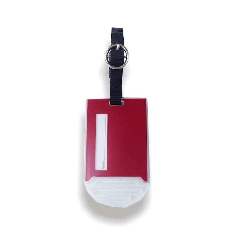 Castle Series luggage tag - sporty red - ที่ใส่บัตรคล้องคอ - พลาสติก สีแดง