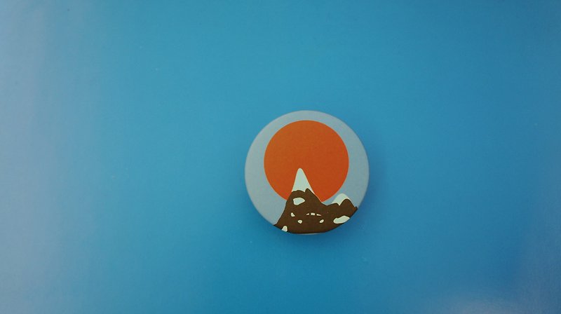 Mountain eye badge - เข็มกลัด/พิน - พลาสติก สีน้ำเงิน
