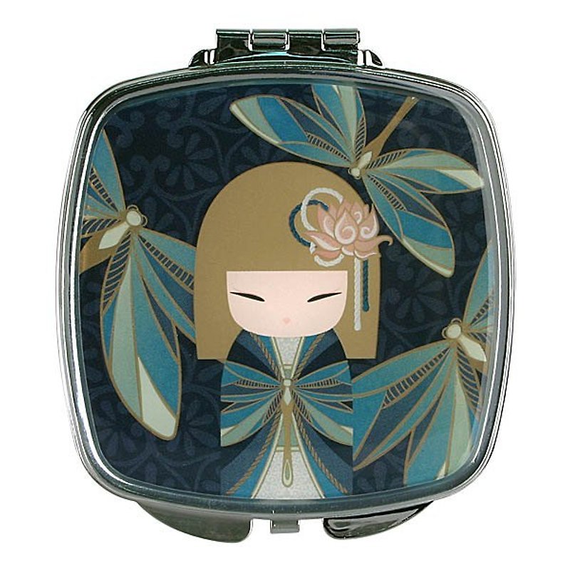 Kimmidoll and blessing doll portable mirror Yuna - Makeup Brushes - Other Metals Green