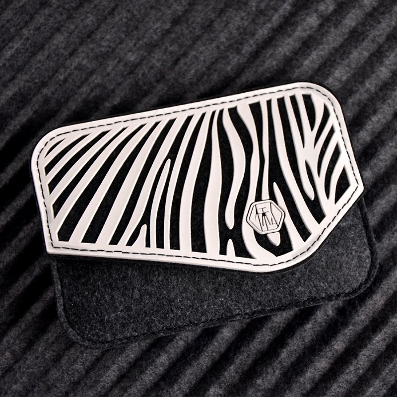 Tissue Holder_Zebra(White) - กระเป๋าเครื่องสำอาง - เส้นใยสังเคราะห์ ขาว