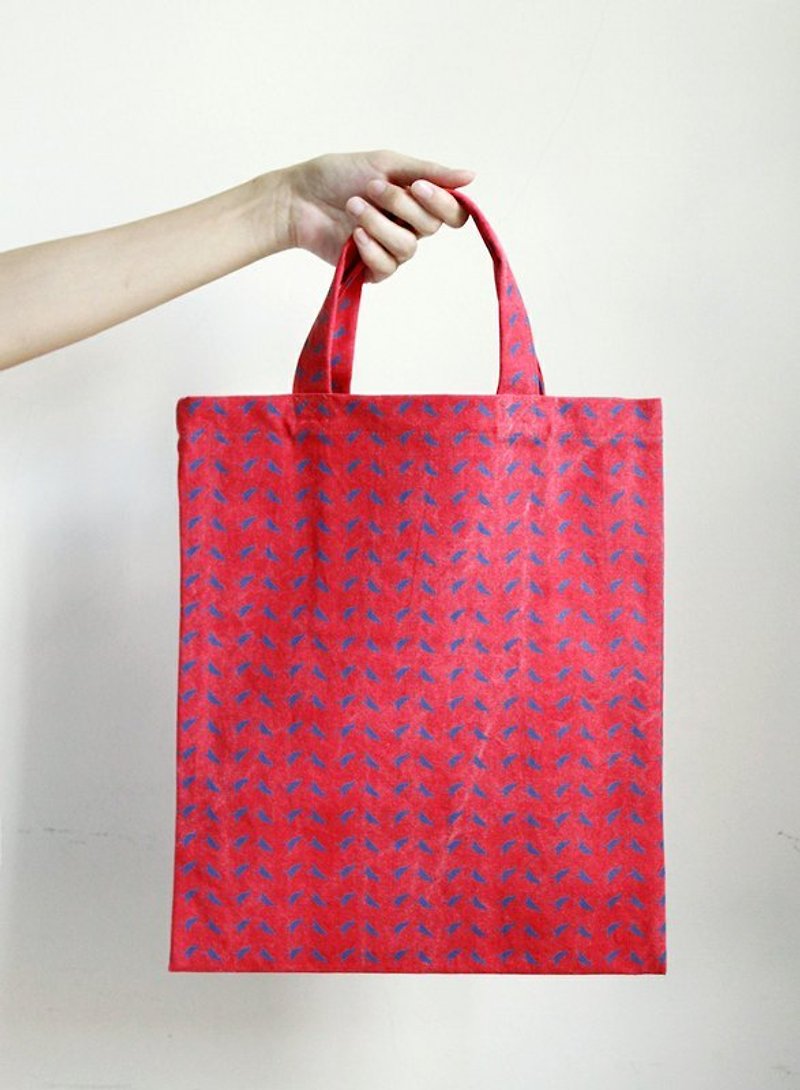 “Simple Flat”A4扁平包/八哥/烤蘋果紅色 - กระเป๋าถือ - วัสดุอื่นๆ สีแดง