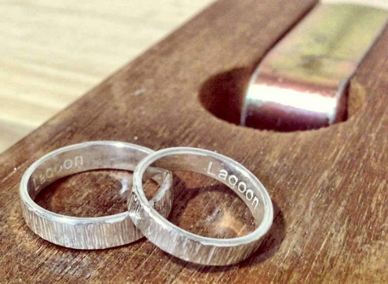 Trace [MR028] manual. Handmade. Silver ring. Nanjie. Nvjie. Ring - แหวนทั่วไป - โลหะ สีเทา