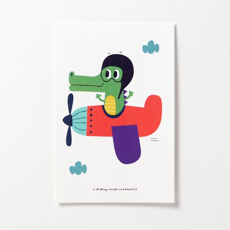 Crocodile Postcard - Cards & Postcards - Paper Green