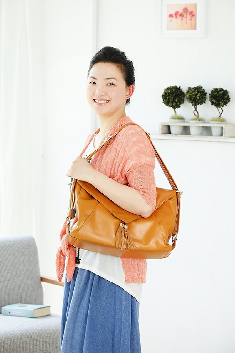 Envelope side Bag MS009 - Messenger Bags & Sling Bags - Genuine Leather 