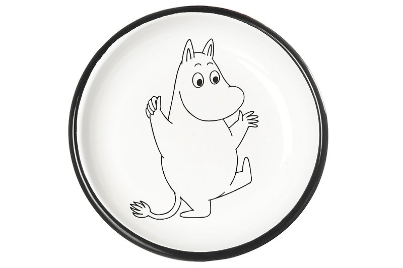 Moomin芬蘭嚕嚕米琺瑯盤子 (淺藍色) 生日禮物 交換禮物 - 碟子/醬料碟 - 琺瑯 藍色