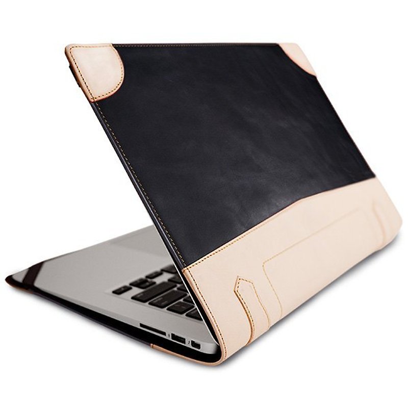 alto MacBook Air 13 "leather holster protective sleeve computer bag La Giacca purple [non-customized mine carved text] Leather Leather Case - กระเป๋าแล็ปท็อป - หนังแท้ สีม่วง