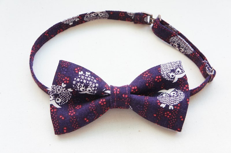 Owl Valentine's Day Bow Tie - Jasmine - Ties & Tie Clips - Other Materials Purple