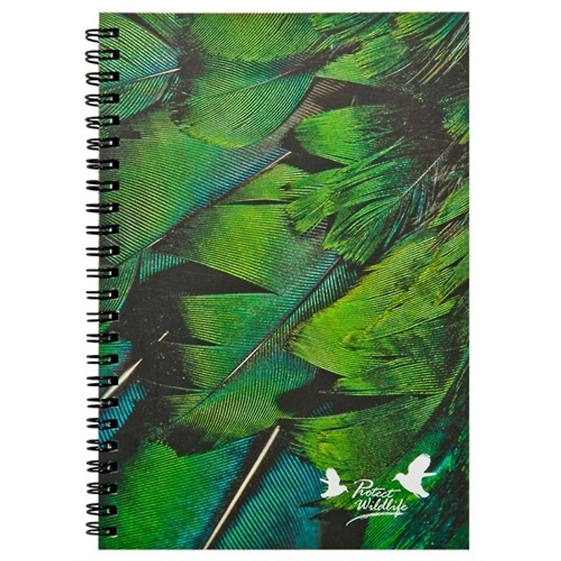 O'BON Green Sugar Cane Notebook_Art Feather Series_Green - สมุดบันทึก/สมุดปฏิทิน - วัสดุอื่นๆ สีเขียว