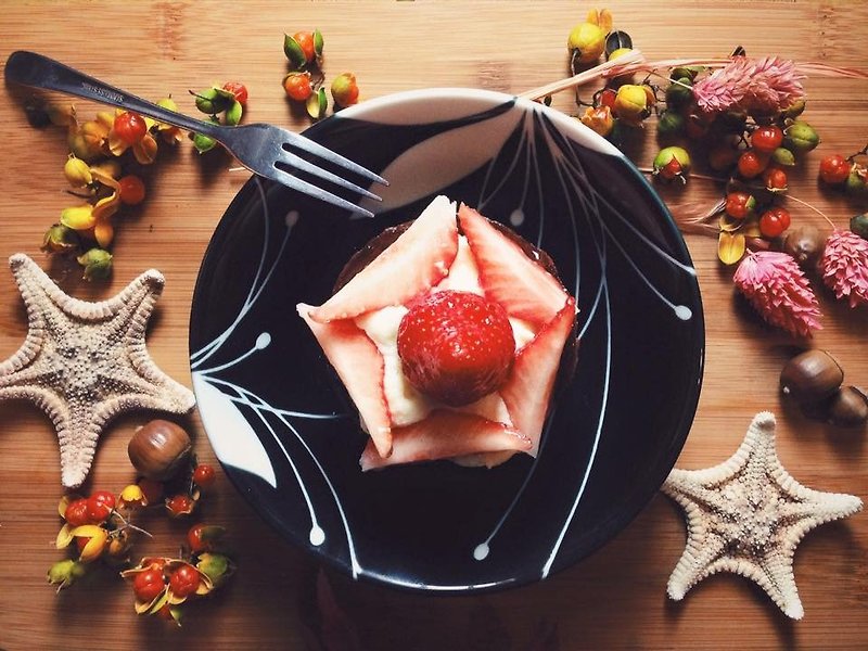 草莓小塔 - 鹹派/甜派 - 新鮮食材 紅色