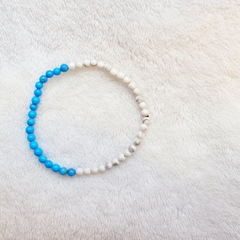 ☽ qi Xi handmade ☽ [07252] Aedes Stone Stone series (fine) - Bracelets - Other Materials White