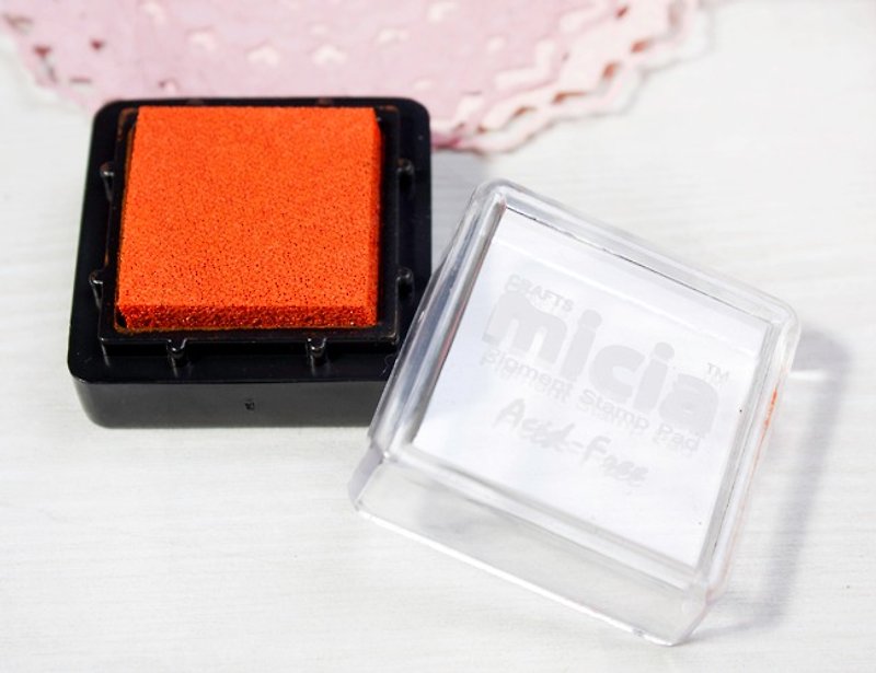 Small Ink Pad - Orange - Stamps & Stamp Pads - Other Materials 