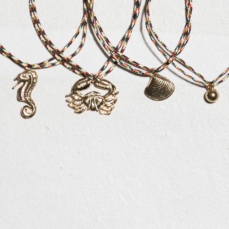 \GOOD GOOD LUCK/ Lucky Bracelet_Hippocampus/Crab/Shell/Pearl - Bracelets - Other Metals Gold