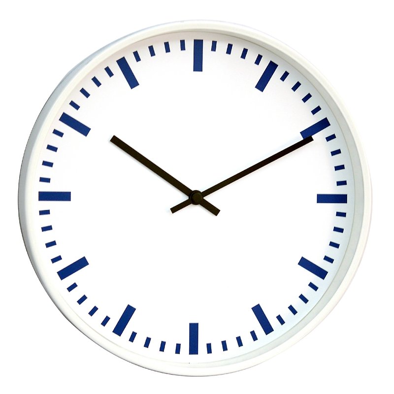 Mod-Blue Word Clock (Metal) - Clocks - Other Metals Blue
