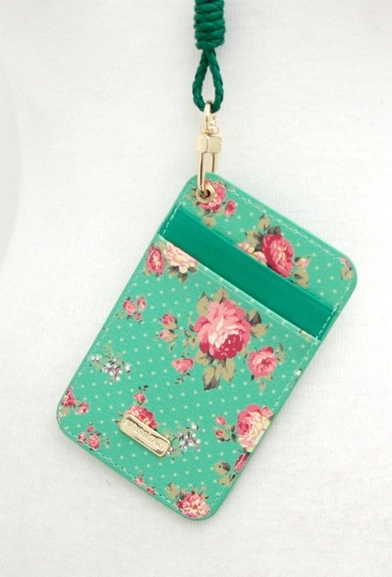 Blooming Card Holder - 識別證 證件套 卡套 綠色 - Passport Holders & Cases - Other Metals Green