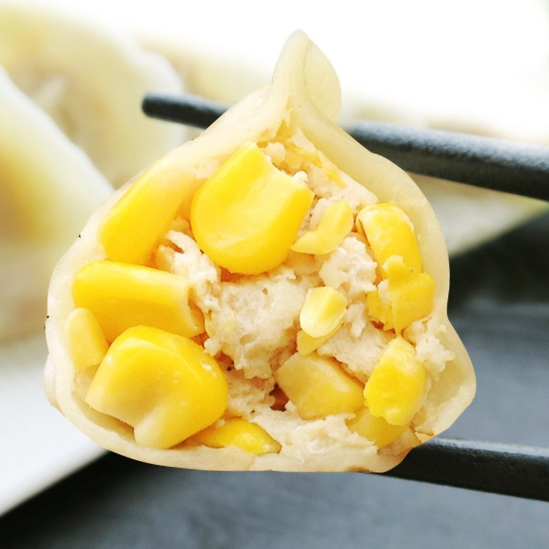 【Big Sister Handmade Dumplings】Corn Chicken Dumplings (30pcs/Pack) Frozen Dumplings Cooked Snacks - Prepared Foods - Fresh Ingredients 