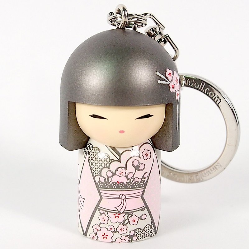 鑰匙圈-Yumika 仁慈【Kimmidoll 和福娃娃鑰匙圈】 - 鑰匙圈/鑰匙包 - 其他材質 粉紅色
