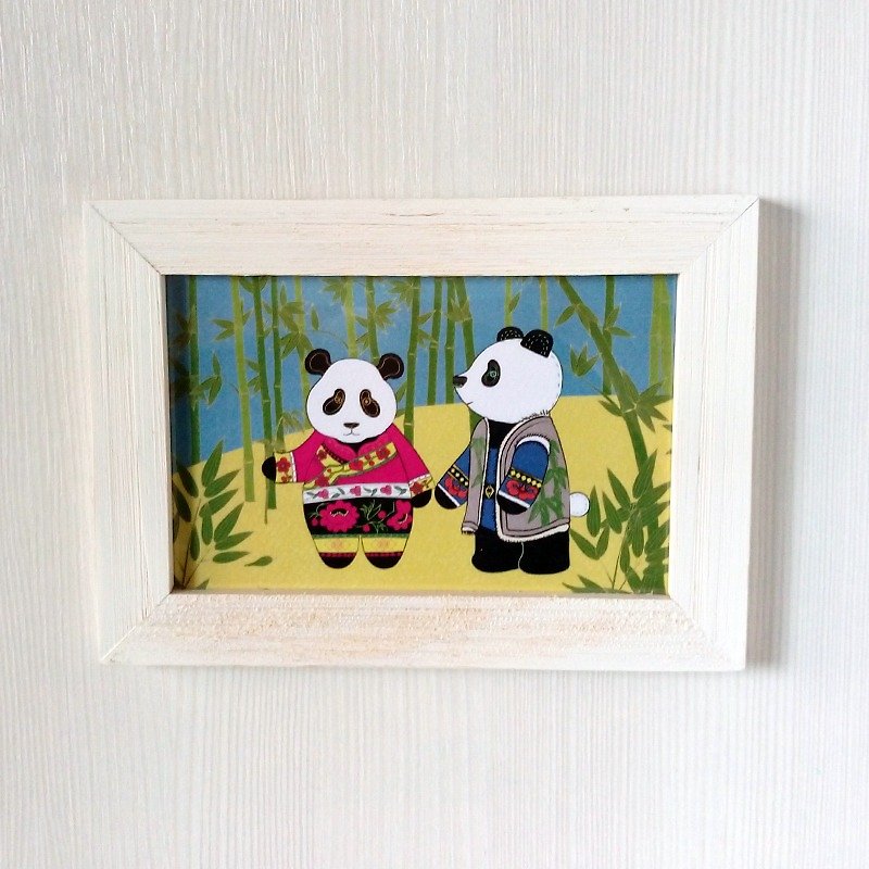 Giant Panda's Postcard - การ์ด/โปสการ์ด - กระดาษ สีเหลือง
