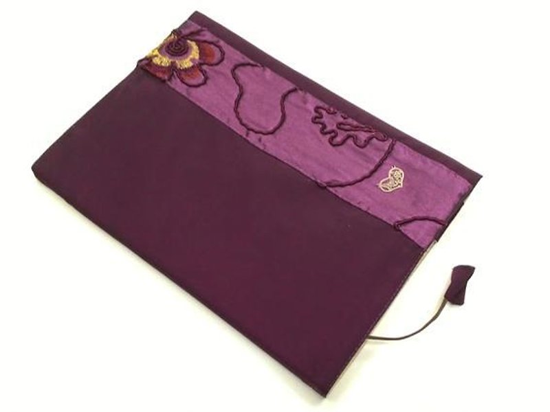 精緻A5布書衣(獨一商品) B02-020 - 筆記本/手帳 - 其他材質 紫色