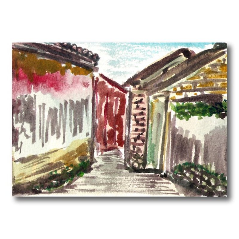 [Taiwan] Waipu. Ma Mingpu-Hand-painted postcard - Cards & Postcards - Paper Multicolor