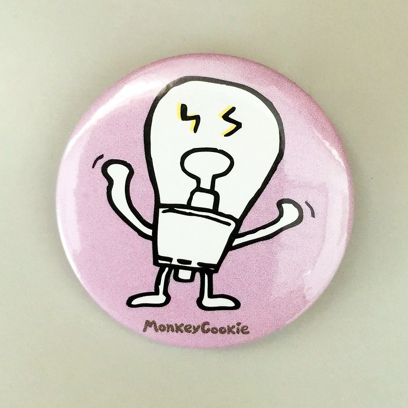 Badge Smarter | MonkeyCookie - Badges & Pins - Plastic Pink