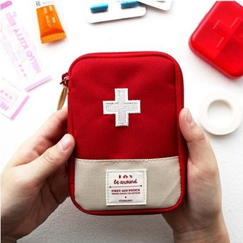 2NUL-Around First Aid Kit - Red Cross, TNL83423 - กระเป๋าเครื่องสำอาง - วัสดุอื่นๆ สีแดง