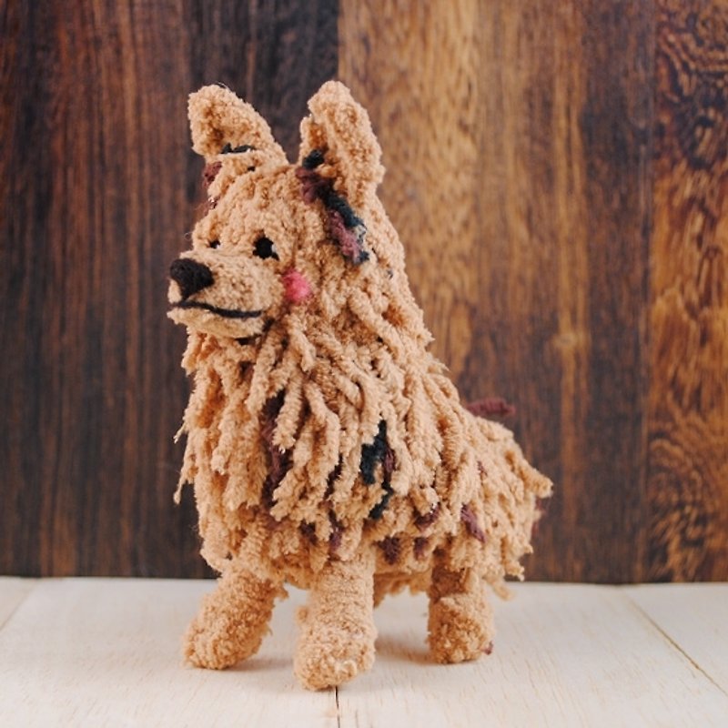 12cm pet cloned [feiwa Fei handmade doll pet doll] Meeks (Welcome to order your dog) - ตุ๊กตา - วัสดุอื่นๆ สีนำ้ตาล
