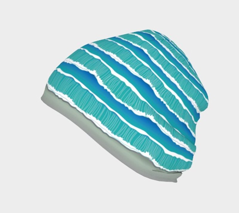LKK pragmatic ※ {} Peas ocean sea ‧ cap o Beanie Hat - Hats & Caps - Polyester Blue