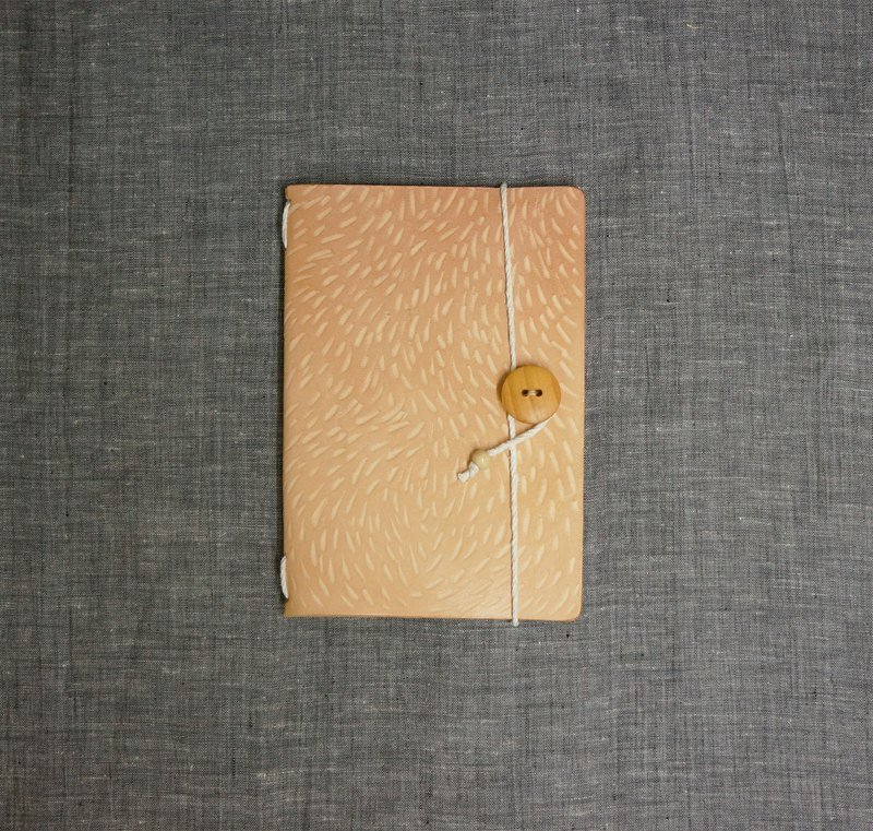 ☚ 穿著皮外套的本子_ 隨身小本 _ 動物毛紋款 ☛ - Notebooks & Journals - Genuine Leather Brown