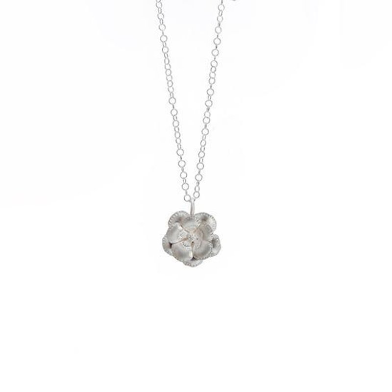 I-Shan13 珊墨花鸟鱼系列项链/木槿 - Necklaces - Sterling Silver Silver