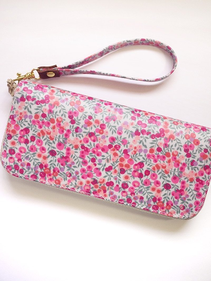 garden. Waterproof long clip / wallet - Wallets - Waterproof Material Pink