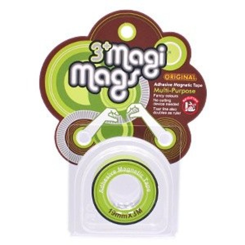 3+ MagiMags 磁気テープ 19mm x 3M ネオングリーン - その他 - その他の素材 
