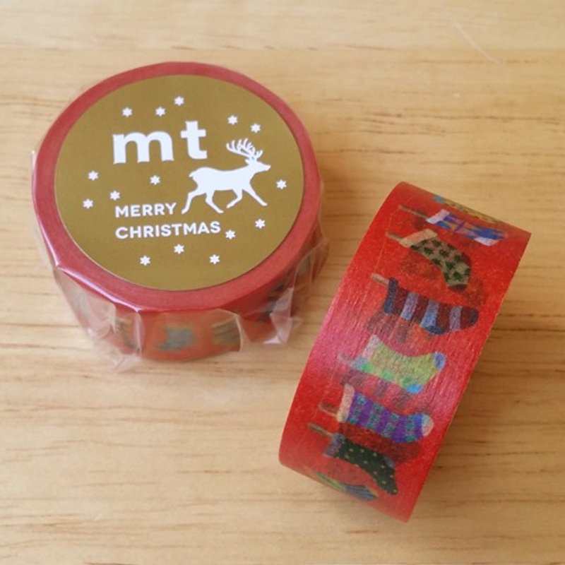 マットとペーパーテープクリスマス[クリスマスストッキング（MTCMAS61）]完成品 - マスキングテープ - 紙 多色