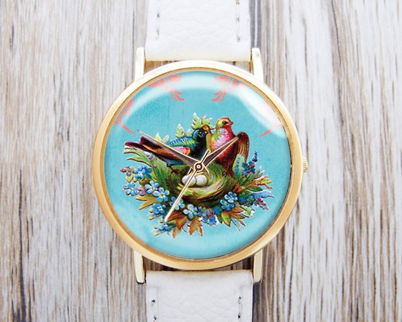 Bird's Nest-Ladies' Watches/Men's Watches/Unisex Watches/Accessories【Special U Design】 - Women's Watches - Other Metals Blue