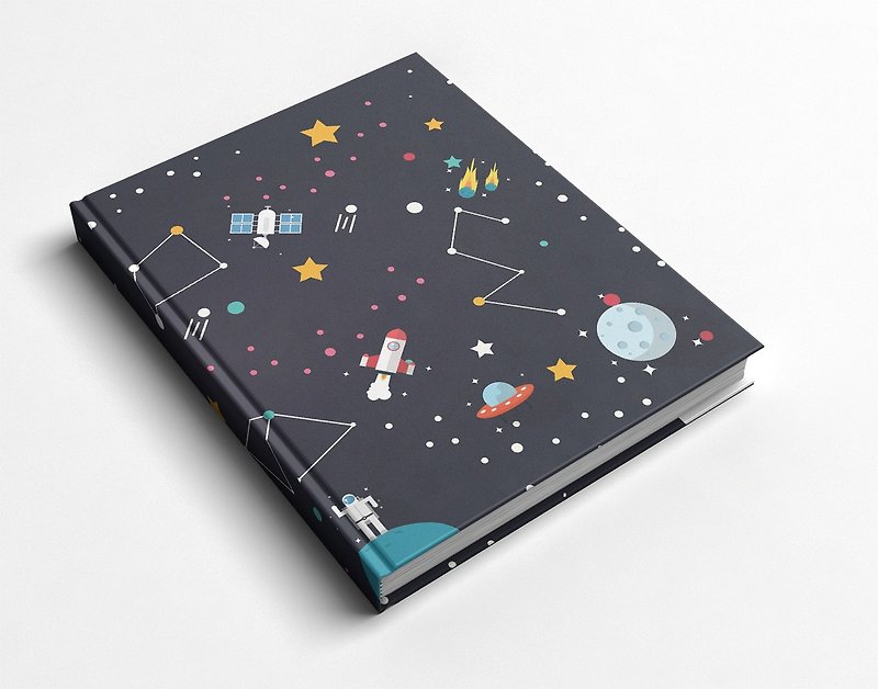 Rococo strawberry WELKIN hand-created_handmade book/notebook/handbook/diary-interstellar adventure - สมุดบันทึก/สมุดปฏิทิน - กระดาษ 