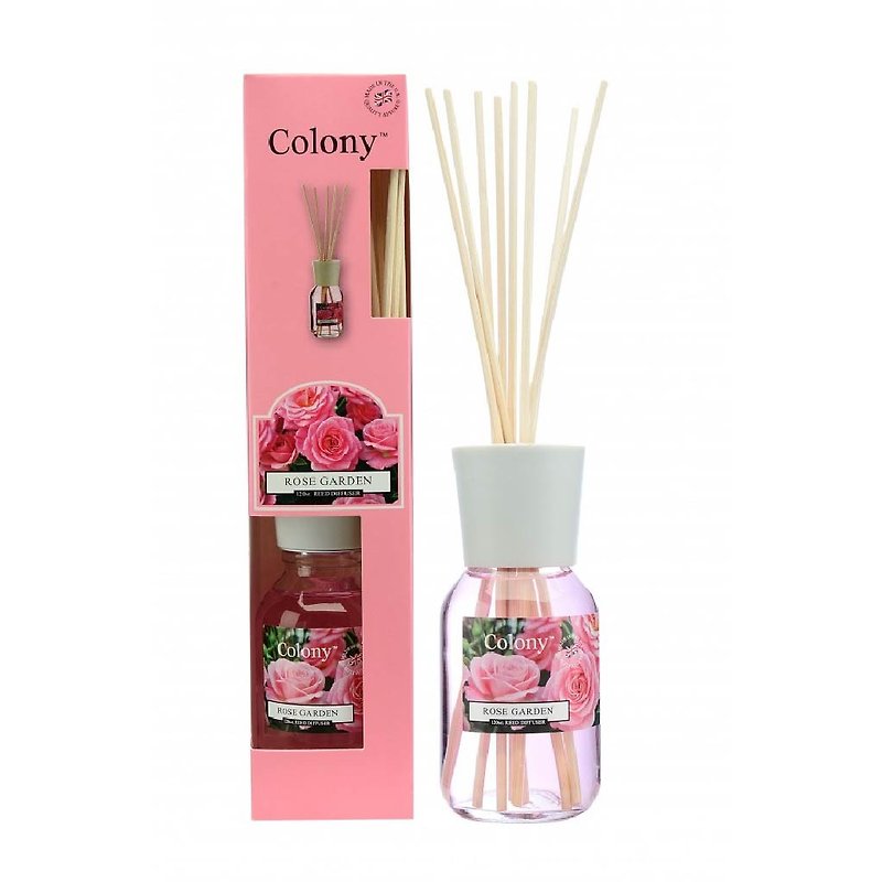 [Wax Lyrical] British Fragrance Colony Series - Rose Garden 120ml - Fragrances - Glass Red