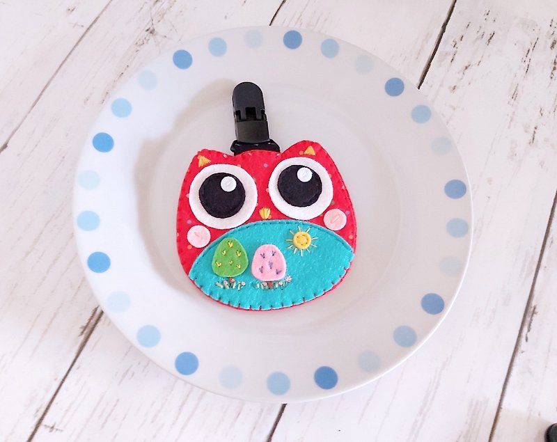 Safe Charm Bag~Owl Charm Bag~Large Style~Red~Non-woven - Other - Other Materials Multicolor
