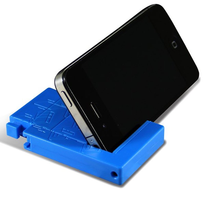 台灣製造積木式藍色Magic Mobile Stand變形金剛隨行座 - 其他 - 矽膠 藍色