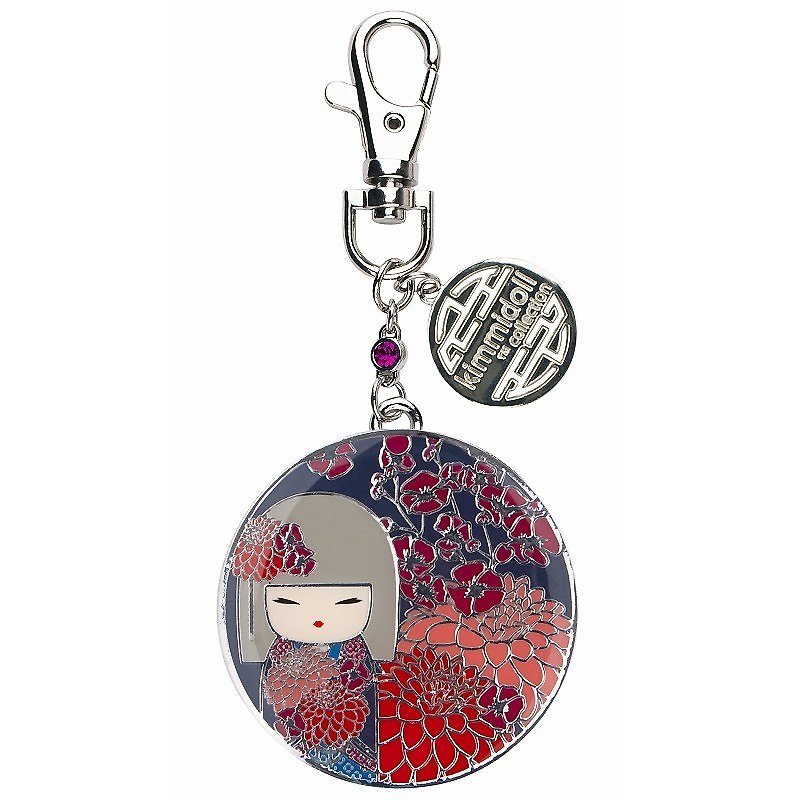 Kimmidoll and blessing doll mirror key ring Tomona - Other - Other Metals Red