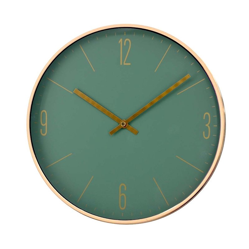 Morandi - Forest Series Good Times Clock Wall Clock Numbers Also Available in Purple Made in Taiwan - Clocks - Other Metals Multicolor