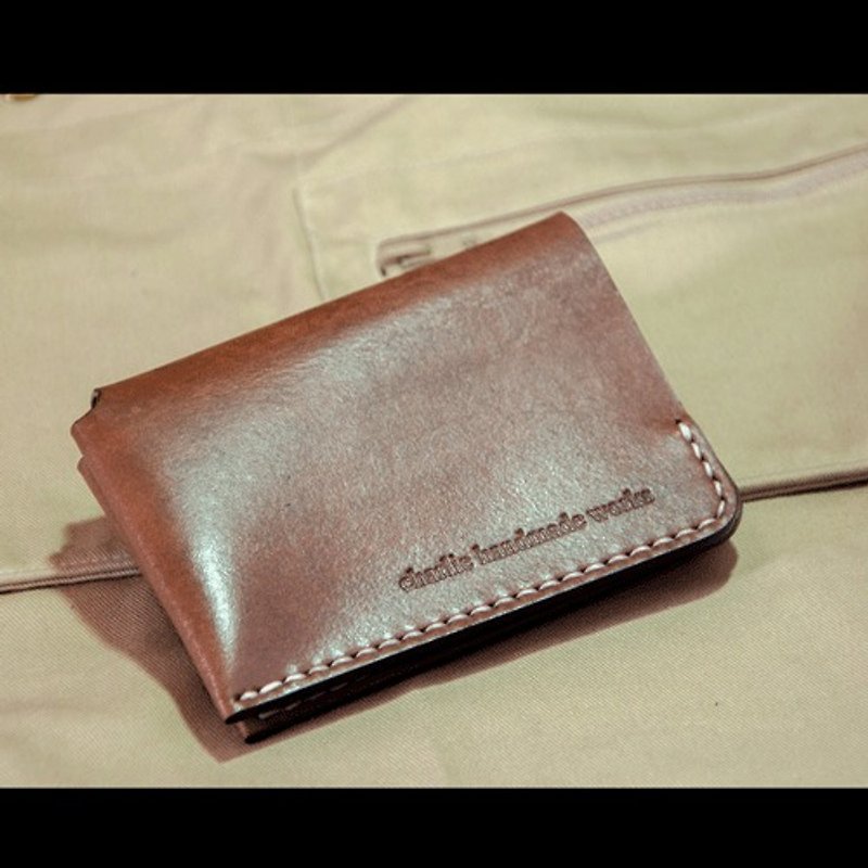 19.05 design X Charlie {Po} Simple folding folder - Wallets - Genuine Leather Brown