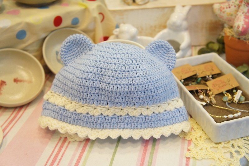 Handmade knitted boy super cute bear hat (100% merino wool)~ - อื่นๆ - วัสดุอื่นๆ 