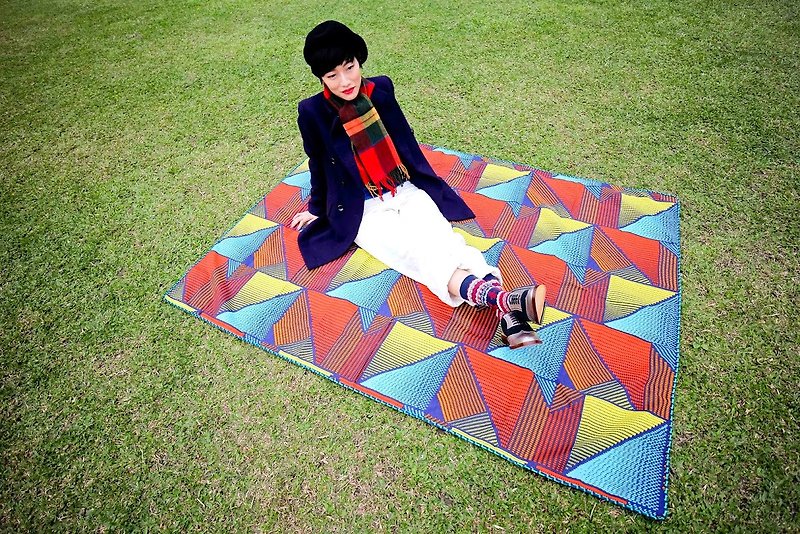 Travelers. // Card Yurakucho picnic camping picnic mat table mat (with pouch) - ชุดเดินป่า - วัสดุกันนำ้ หลากหลายสี