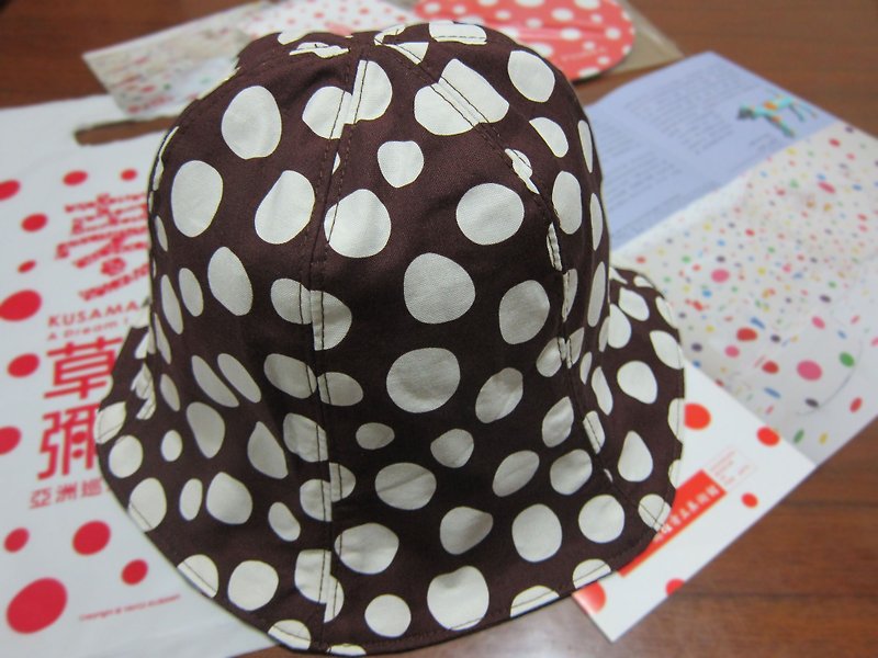 [Flower Caps] polka dot obsession x Kusama Yayoi (double-sided wearable) - หมวก - วัสดุอื่นๆ หลากหลายสี