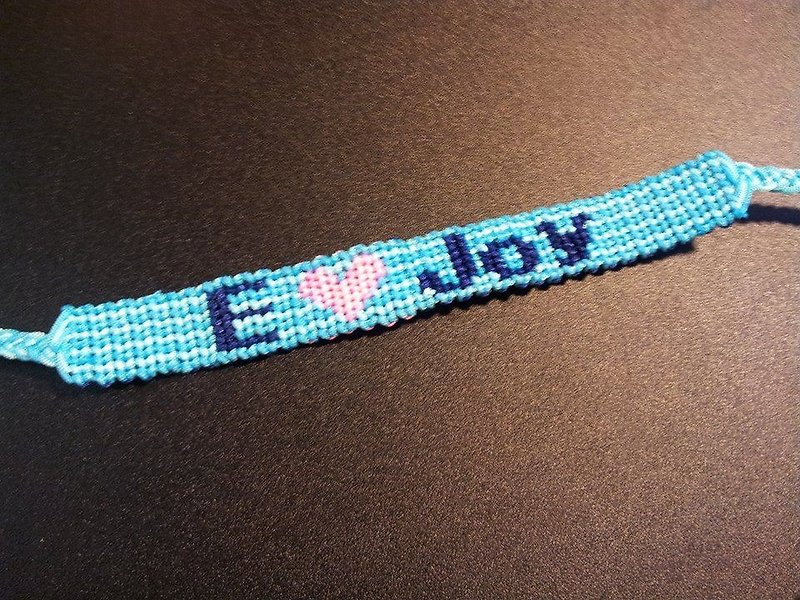 Hand-woven lucky bracelet surf foot ring text graduation gift friend bracelet can be customized - Bracelets - Other Materials 