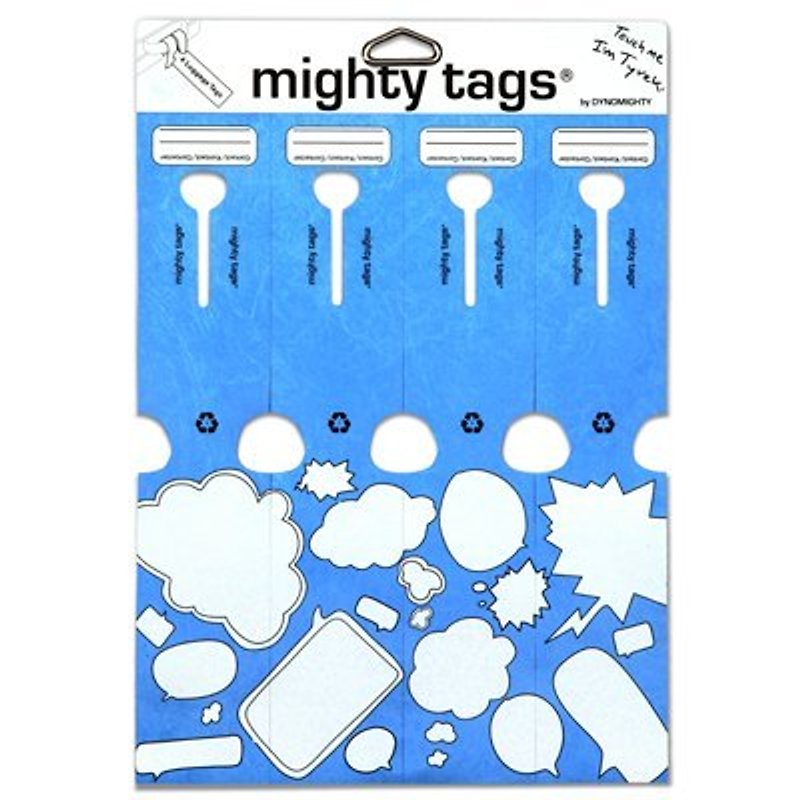 Mighty Tags(R) Talk Bubble (4pcs) - อื่นๆ - วัสดุอื่นๆ สีน้ำเงิน