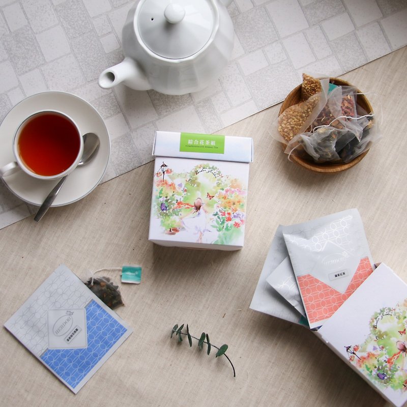 [12% off] Comprehensive floral tea bags (herbal/flower and fruit tea), the first choice for gift giving - Tea - Other Materials Blue
